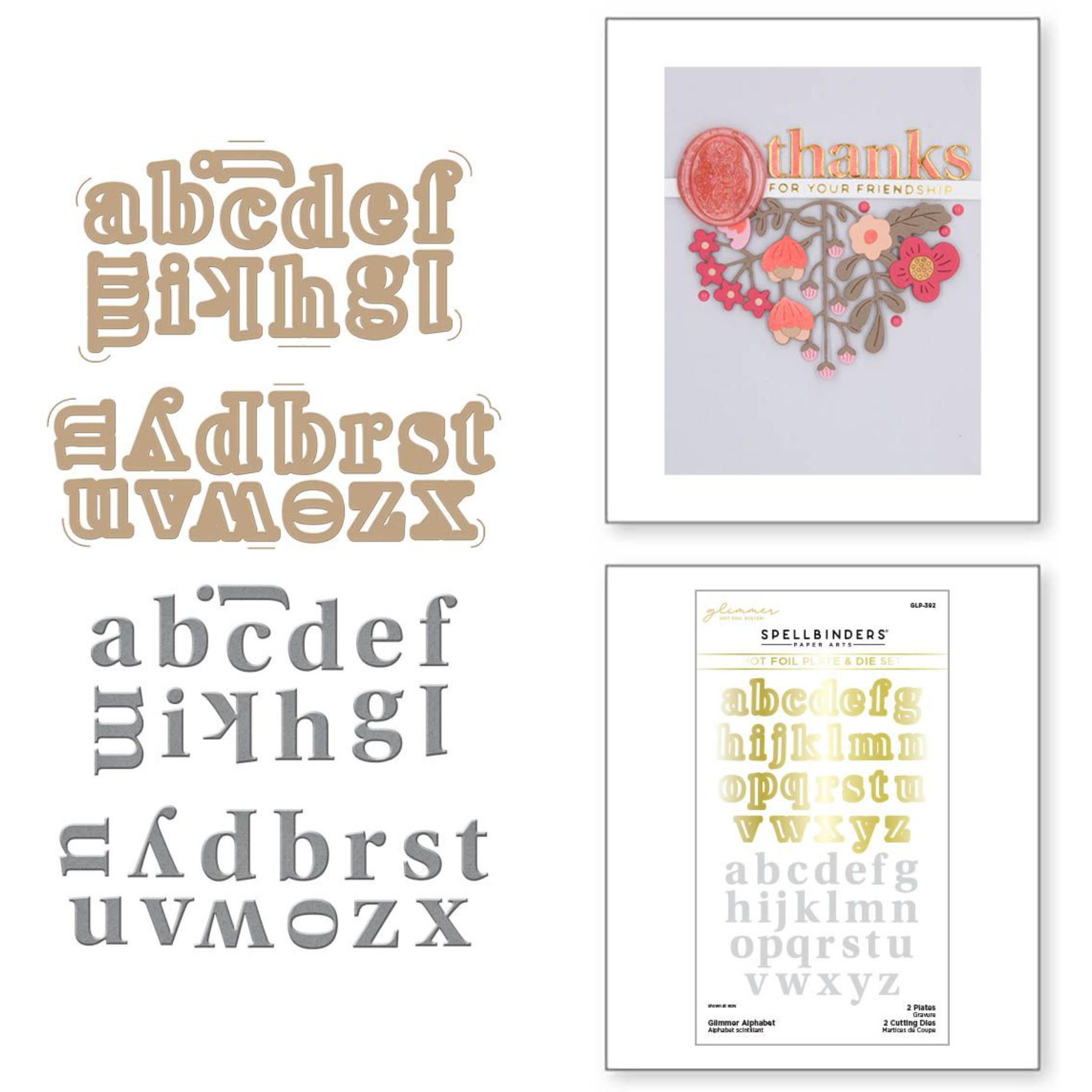 The Beadsmith 27 Piece Lowercase Calligraphy Alphabet Letters