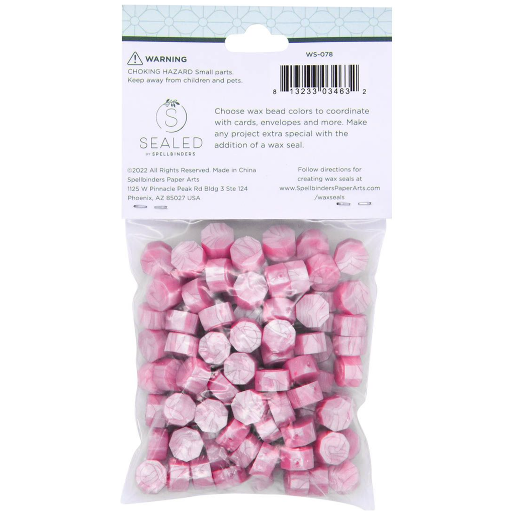 WS-078 Spellbinders Pink Damask Wax Beads Pink Damask