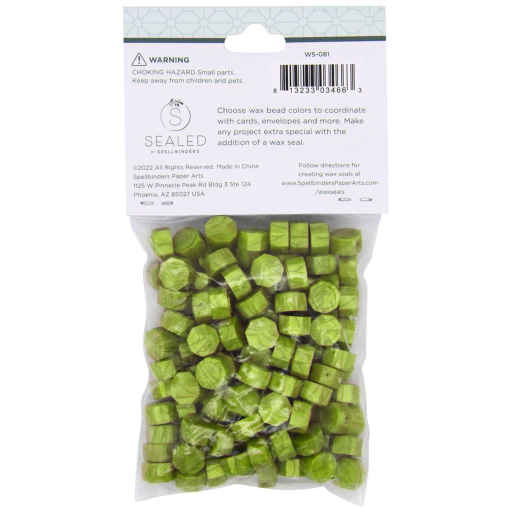 WS-081 Spellbinders Matcha Wax Beads Green