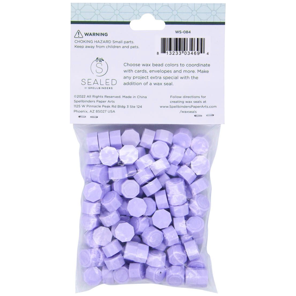 WS-084 Spellbinders Pastel Lilac Wax Beads Purple