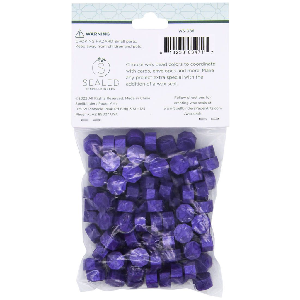 WS-086 Spellbinders Twilight Purple Wax Beads Purple