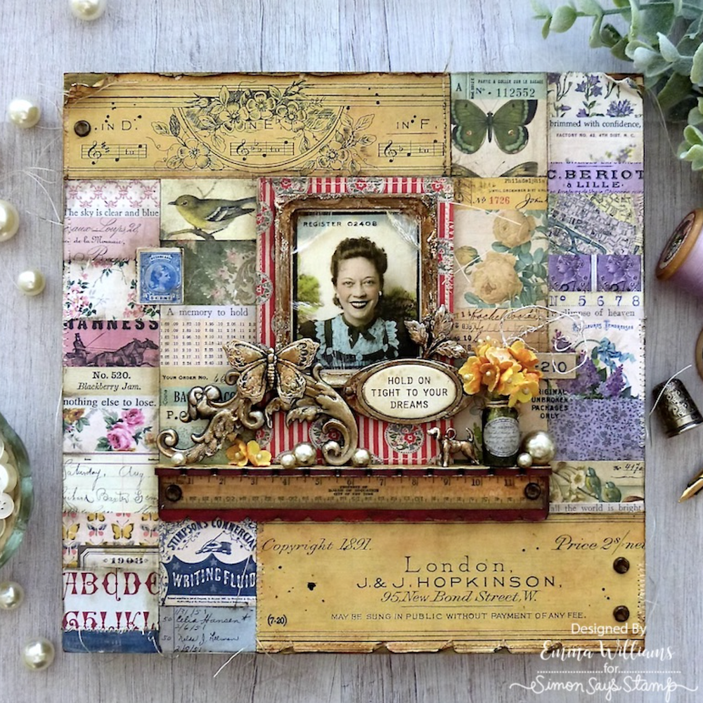 Tim Holtz Idea-ology ADORNMENTS FLOURISH th94231 Dreams | color-code:ALT02