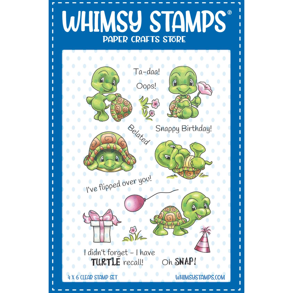 Whimsy Stamps Turtle Tales Clear Stamps C1419