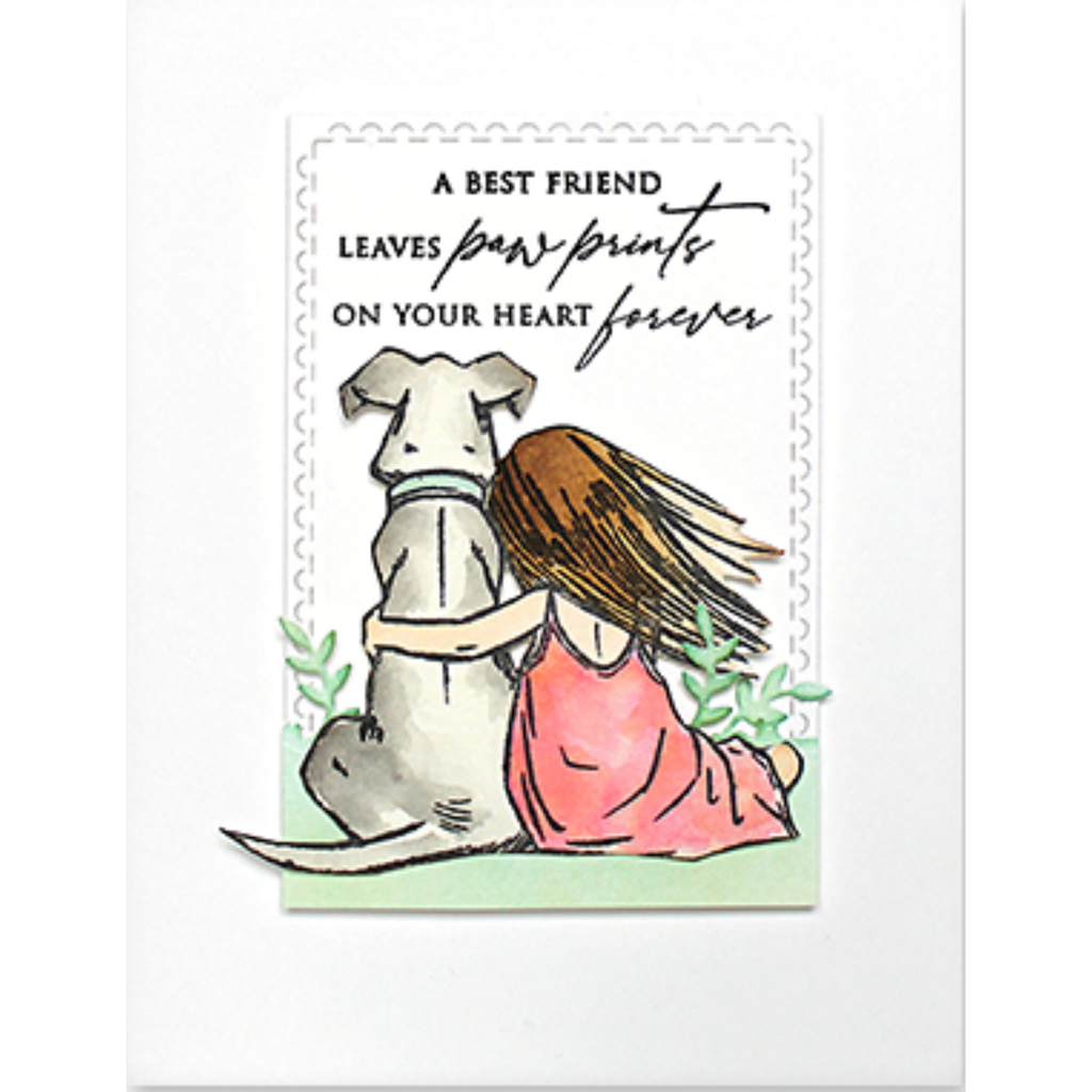 Penny Black Clear Stamps Paw Prints 30-983 Dog