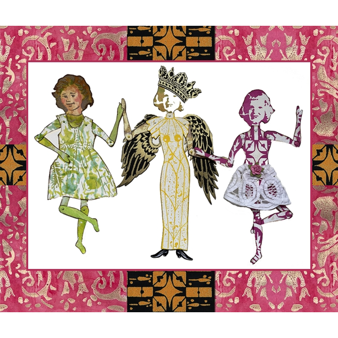 StencilGirl Paper Doll Stencil s959 Royal