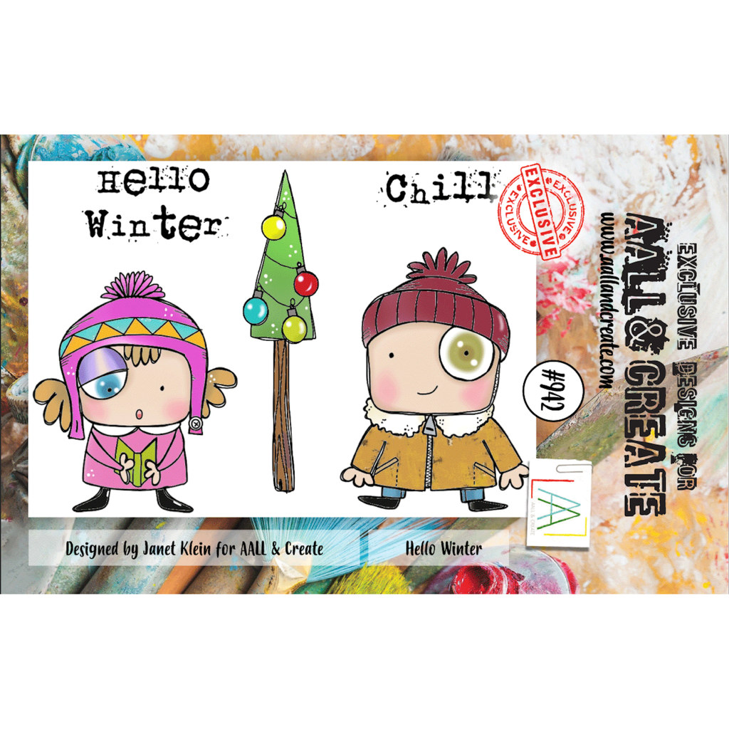 AALL & Create Hello Winter A7 Clear Stamps aall942