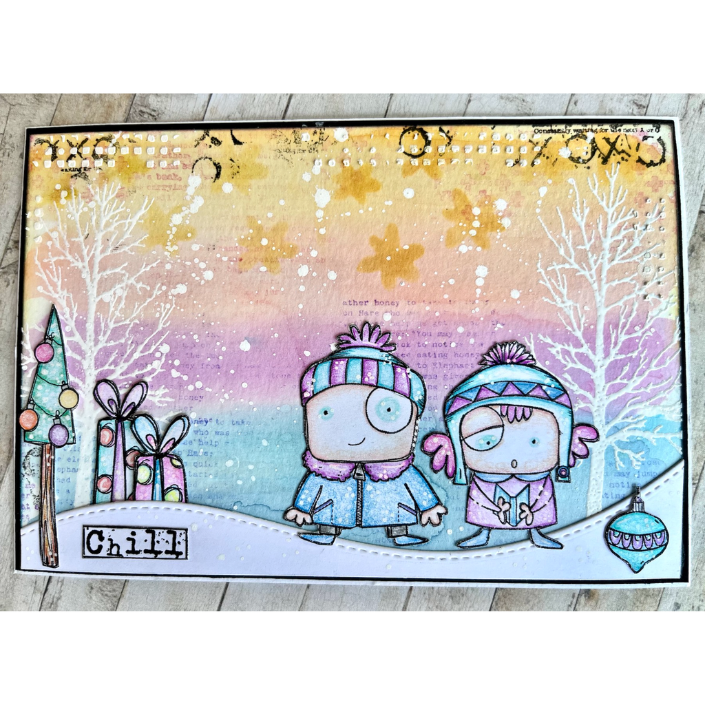 AALL & Create Hello Winter A7 Clear Stamps aall942 chill