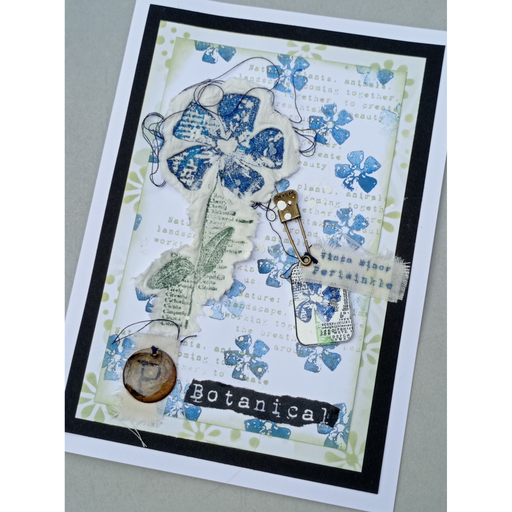 AALL & Create Periwinkle A7 Clear Stamps aall987 botanical