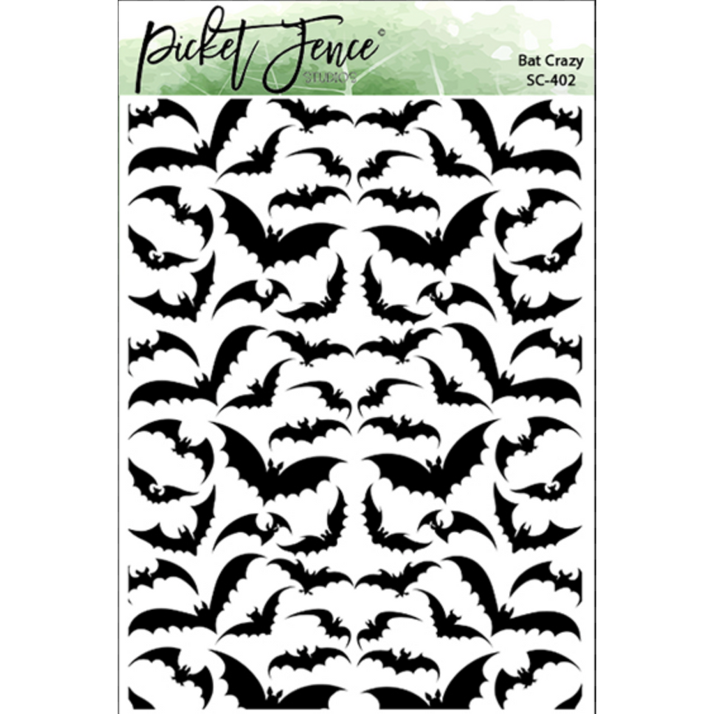 Picket Fence Studios Bat Crazy Stencil sc-402