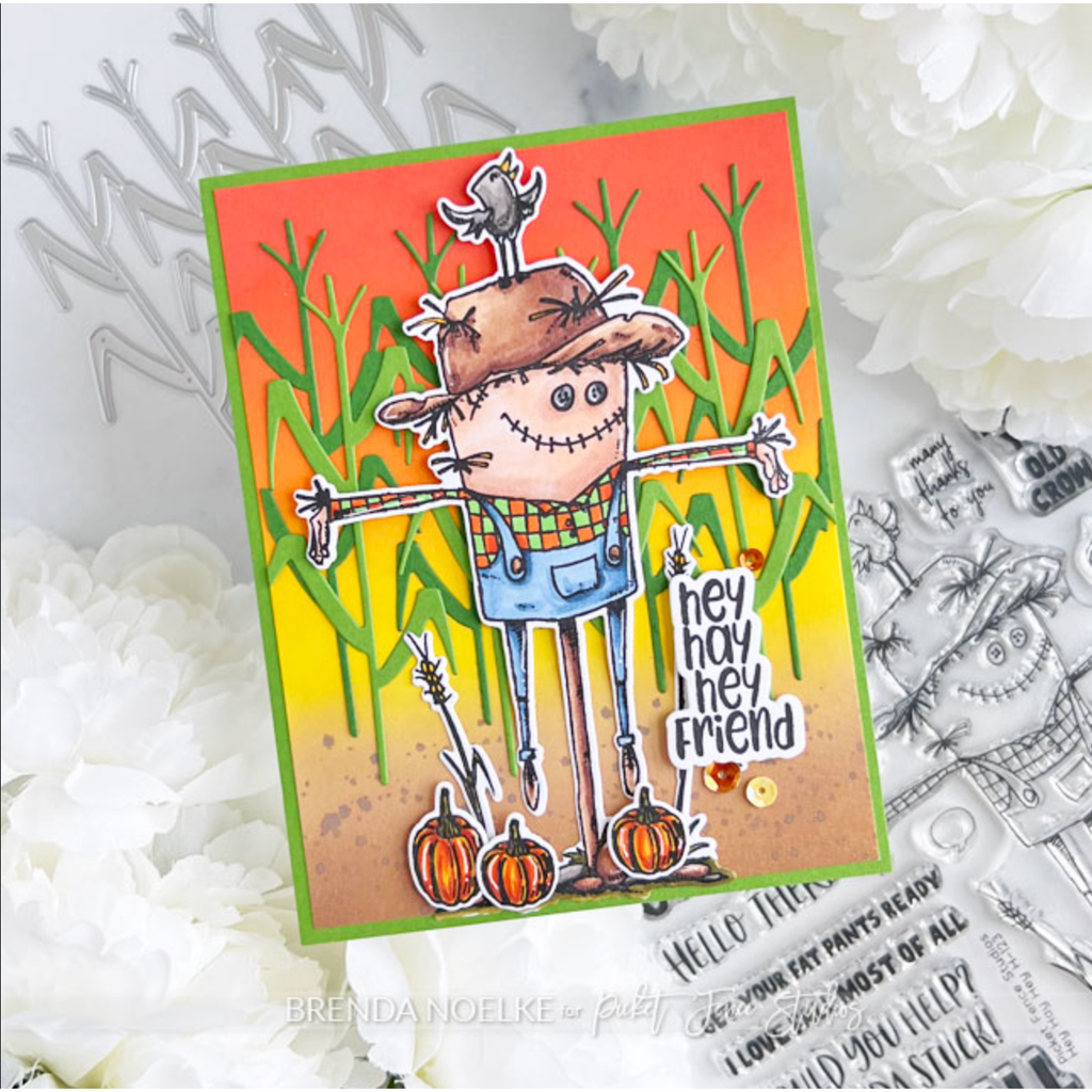 Picket Fence Studios Corn Stalk Dies pfsd-307 friend card