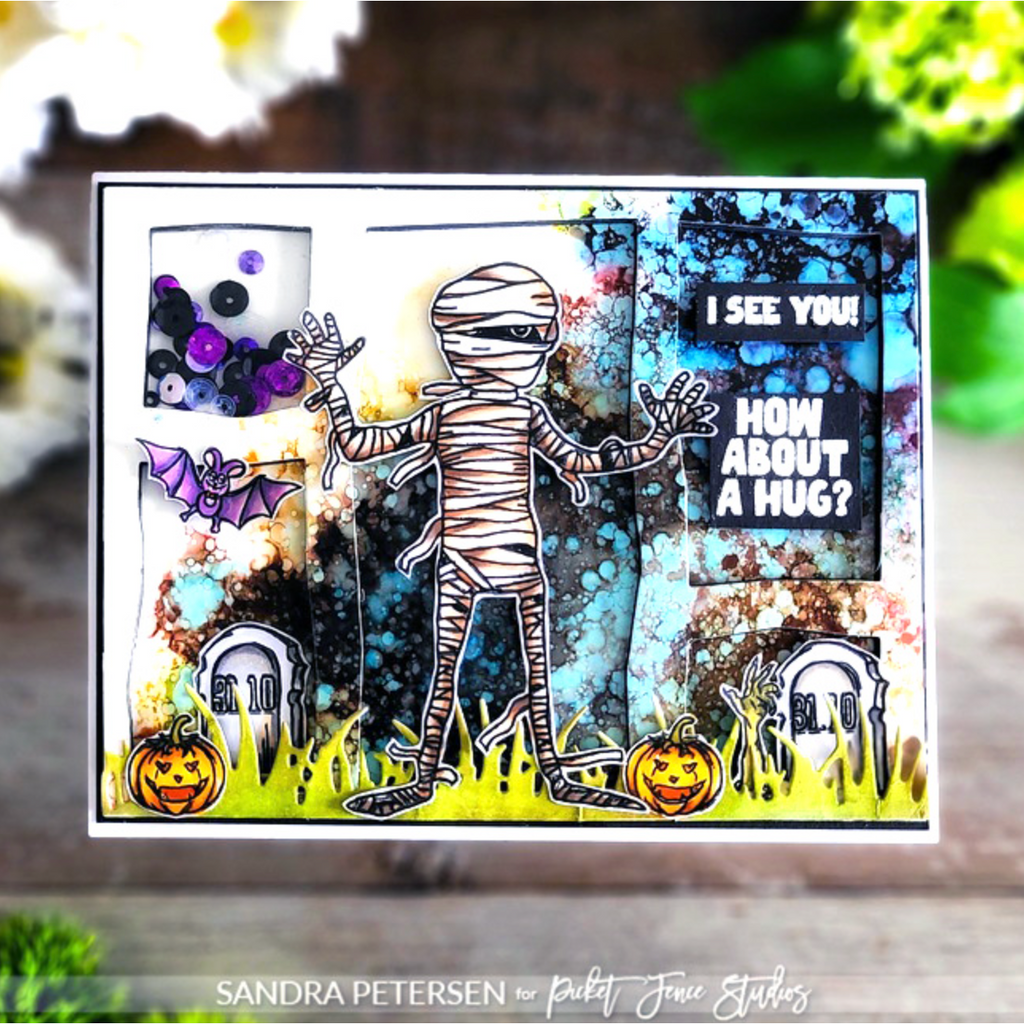 Picket Fence Studios Ghosts of Halloweens Past Die h-133d mummy card