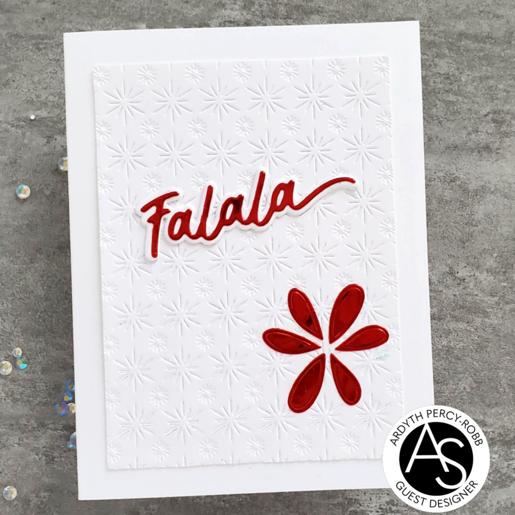 Alex Syberia Designs Falala Die asdd95 Red Foiled