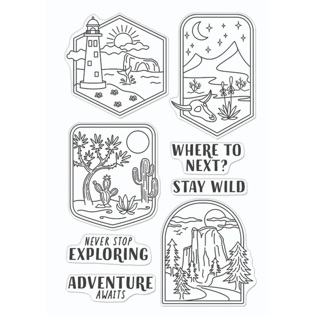 Hero Arts Clear Stamps Where to Next? CM726