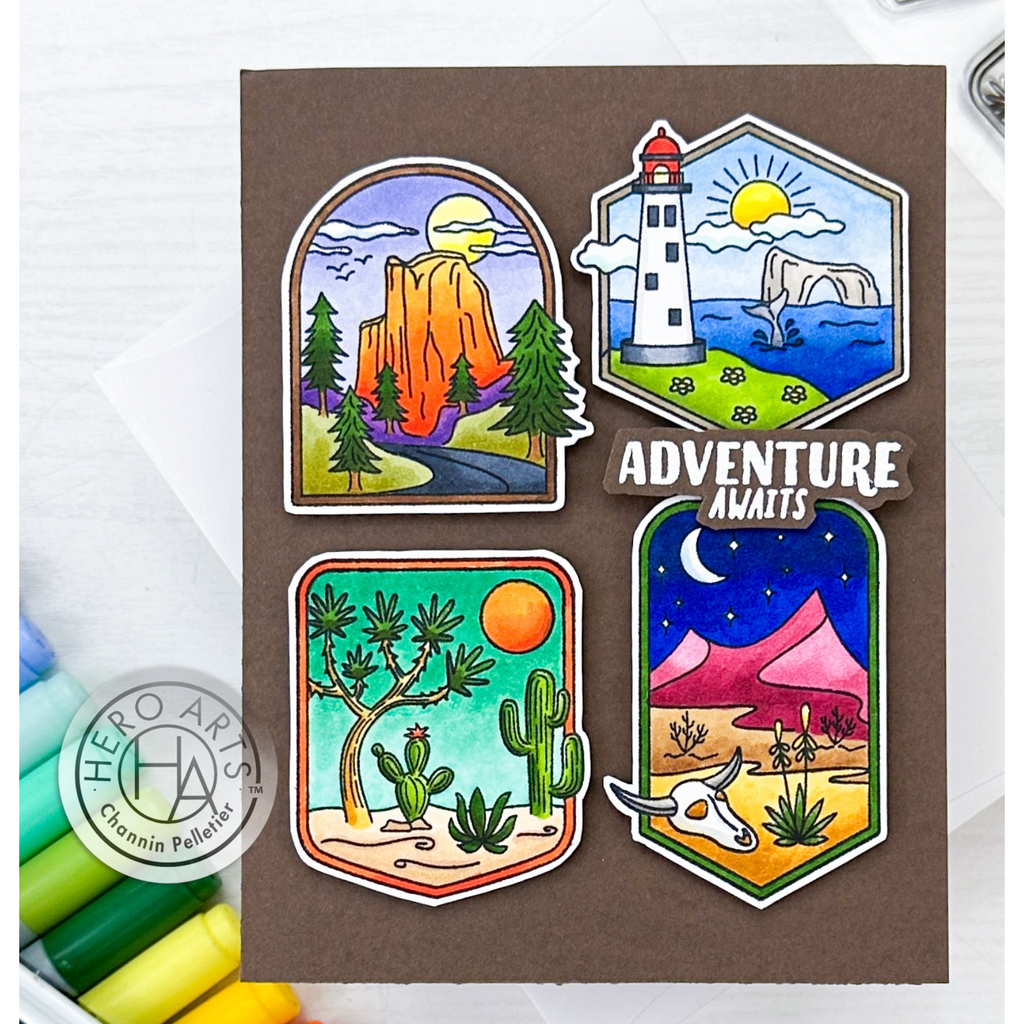 Hero Arts Clear Stamps Where to Next? CM726 adventure awaits