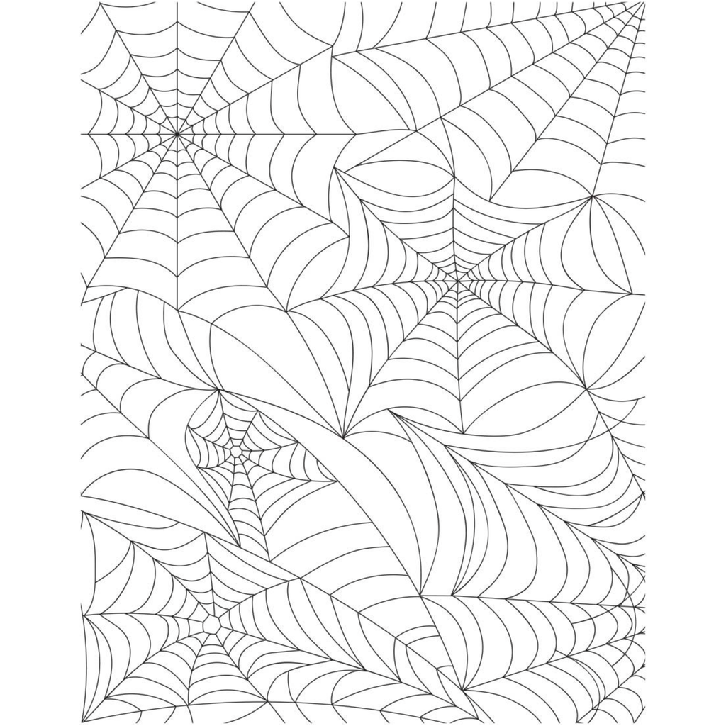 BP-080 Spellbinders Spider Web Background Press Plate