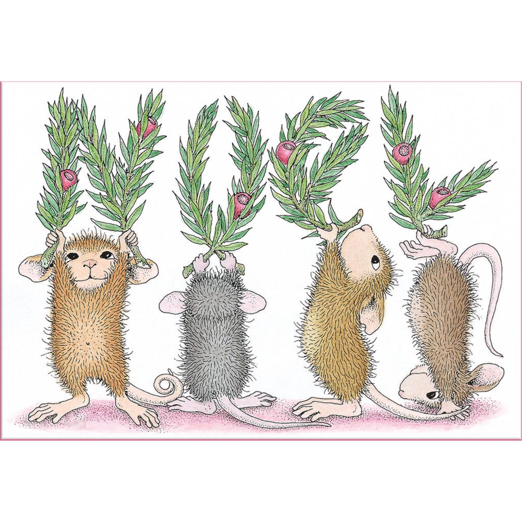 RSC-013 Spellbinders House Mouse Noel Cling Rubber Stamps mice