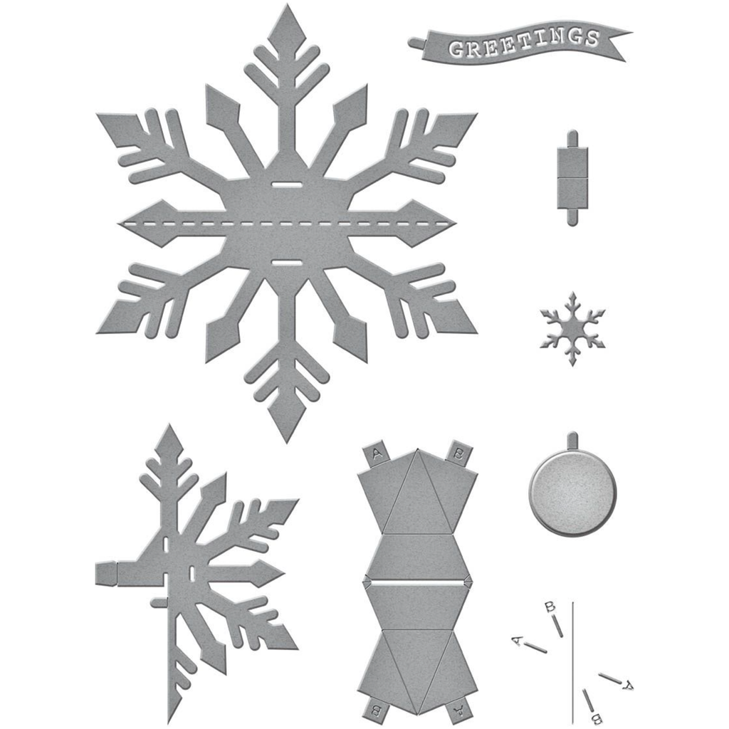 S6-212 Spellbinders Pop-Up Snowflake Etched Dies