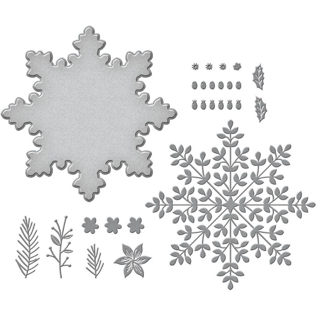 S7-236 Spellbinders Snowflake Card Creator Etched Dies