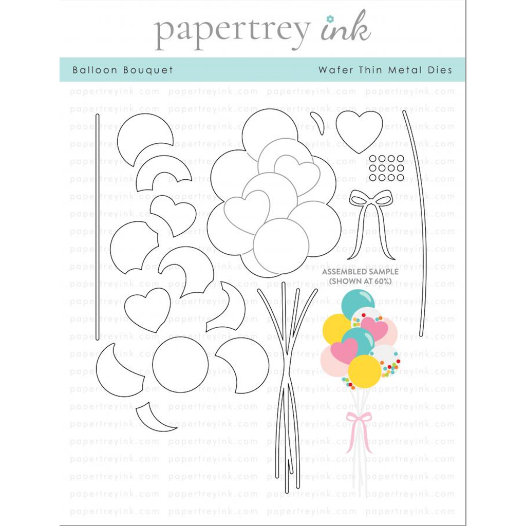 Papertrey Ink Balloon Bouquet Dies PTI-0666