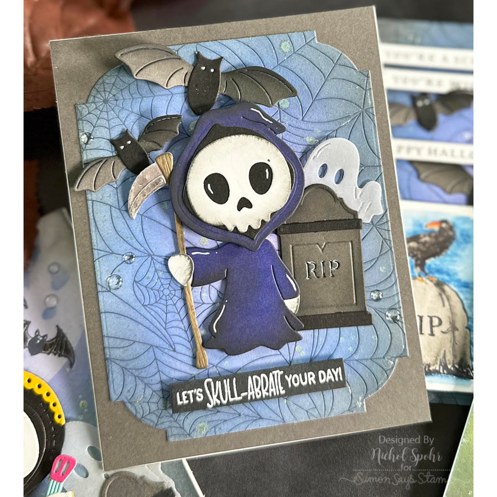 S3-491 Spellbinders Dancin' Grim Etched Dies grim reaper | color-code:ALT01