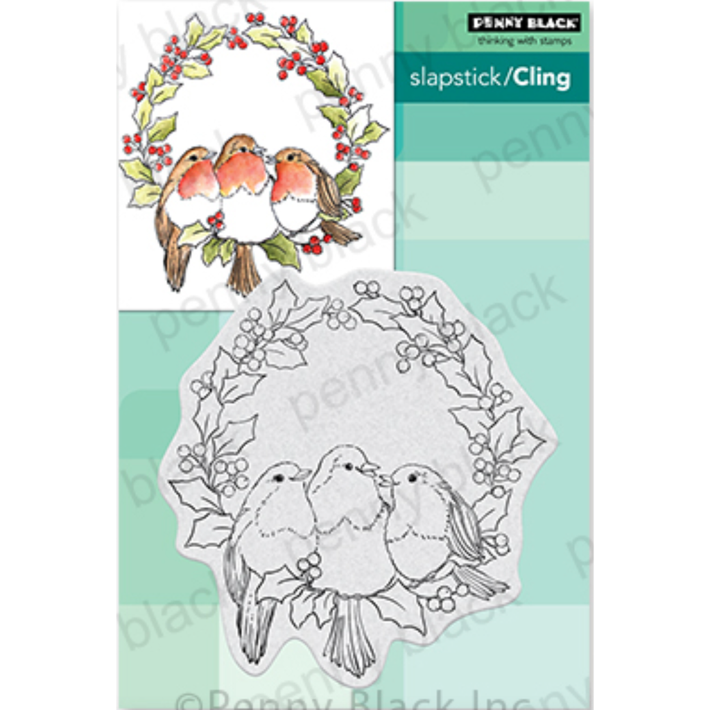 Penny Black Cling Stamp Feathered Trio 40-920