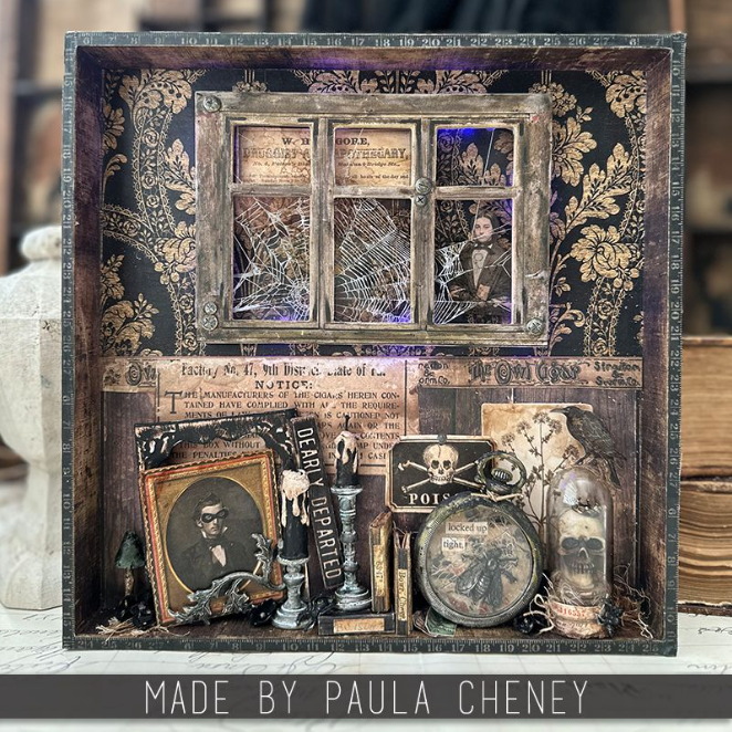 Tim Holtz Idea-ology 2023 Halloween The Manor th94340 Paula