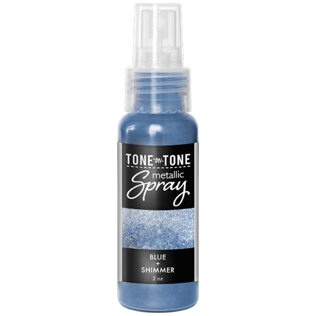 Hero Arts Blue and Shimmer Tone on Tone Metallic Spray wm208