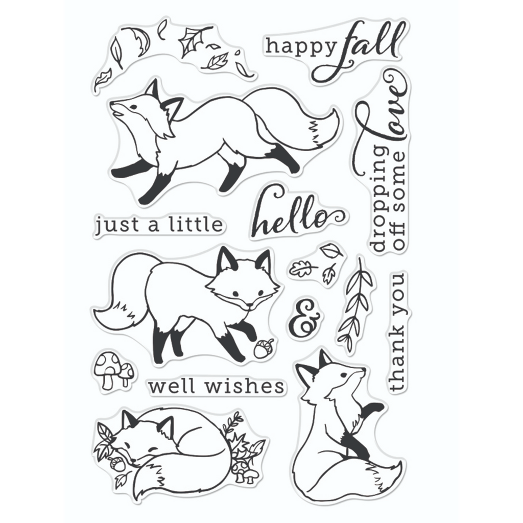 Hero Arts Fall Fox Clear Stamps cm723