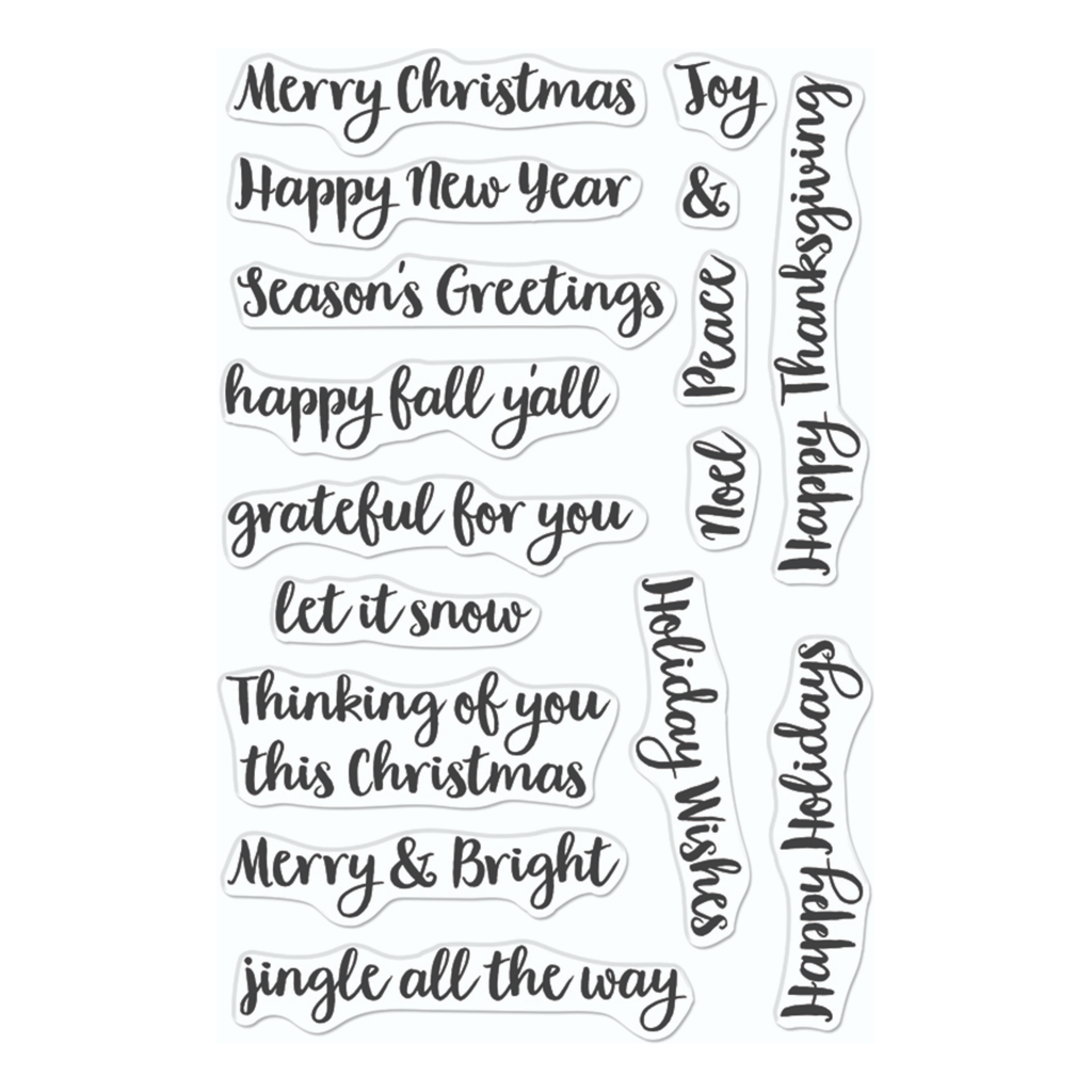 Hero Arts Clear Stamps Holiday Season Messages cm716