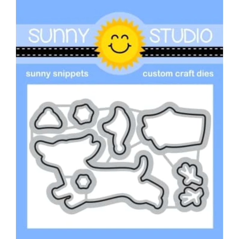 Sunny Studio Dashing Dachshund Snippets Dies ssdie-344