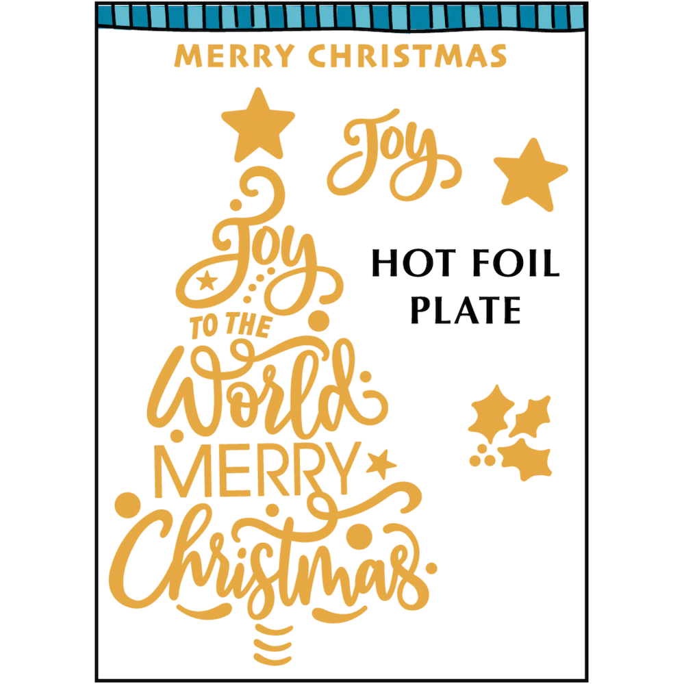 Dare 2B Artzy Joy Christmas Tree Hot Foil Plate d217