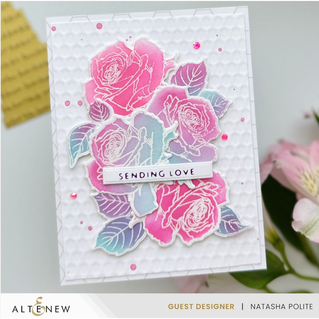 Altenew Made with Love Clear Stamps alt8130 sending love