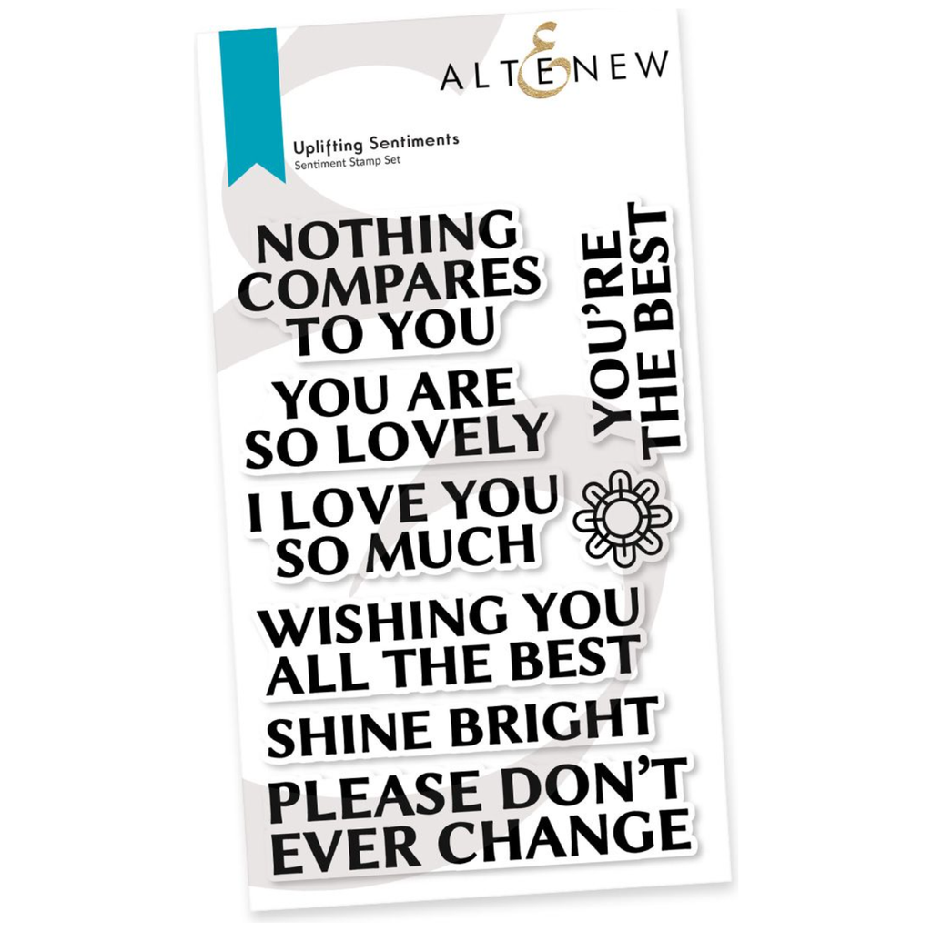 Altenew Uplifting Sentiments Clear Stamps alt8121