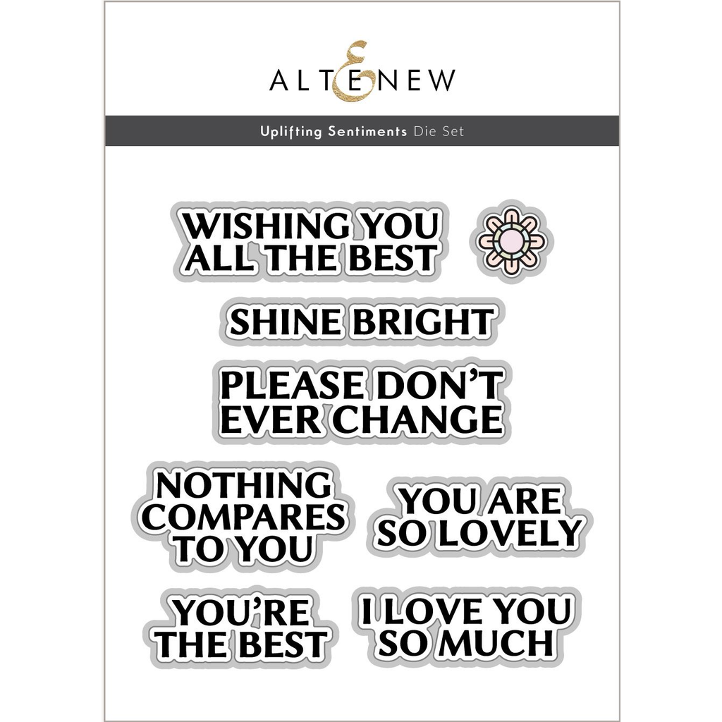 Altenew Uplifting Sentiments Dies alt8122