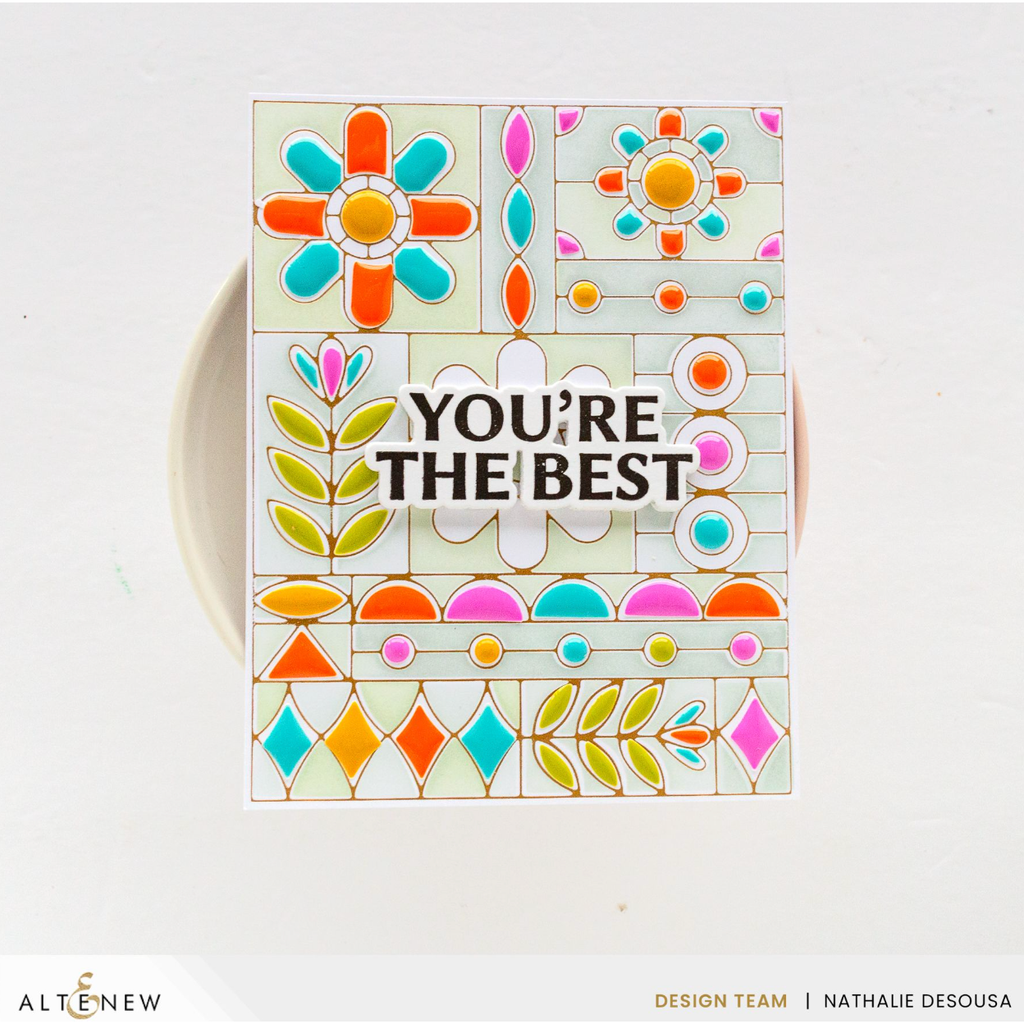 Altenew Uplifting Sentiments Clear Stamps alt8121 you're the best