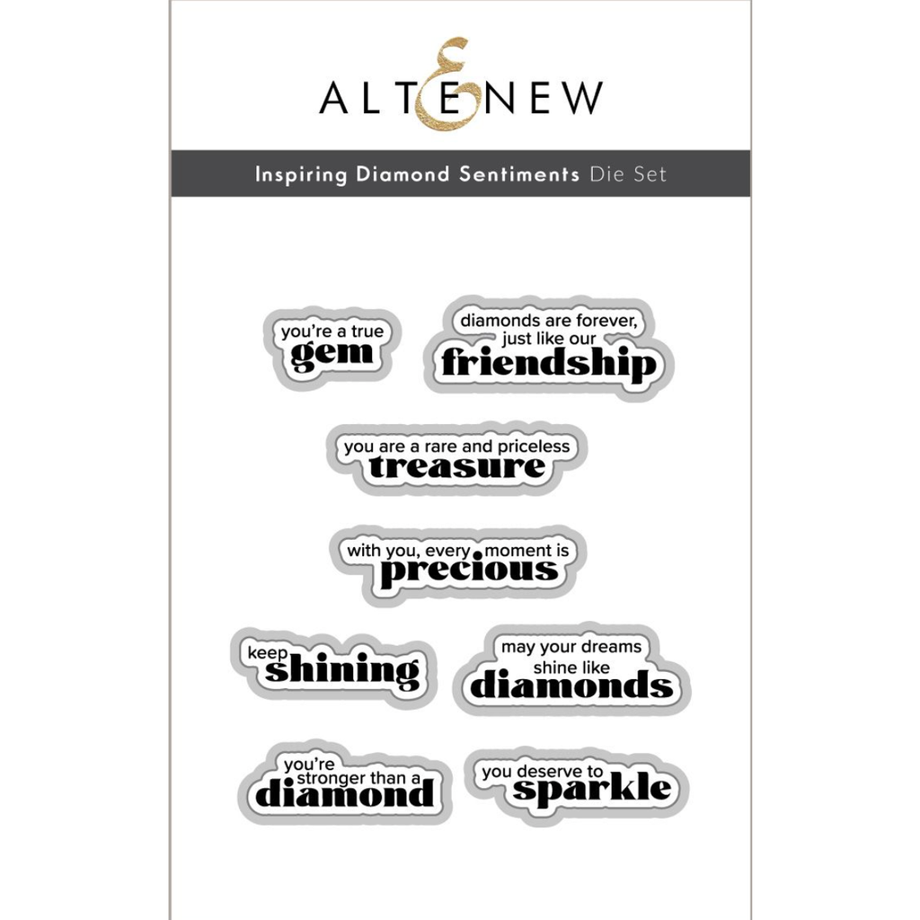 Altenew Inspiring Diamond Sentiments Dies alt8116