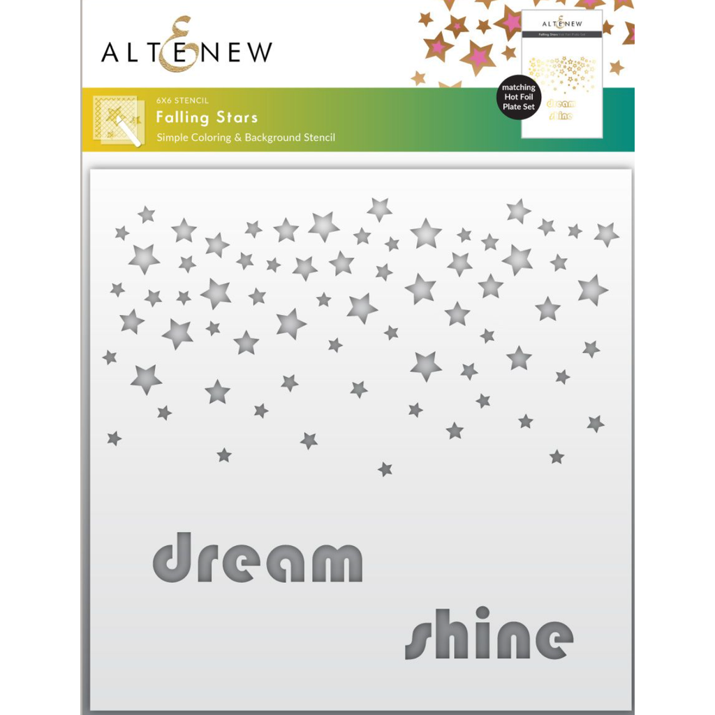 Altenew Falling Stars Stencil alt8112