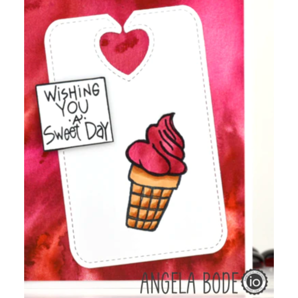 Impression Obsession Clear Stamps Cherry on Top cl1235 ice cream cone