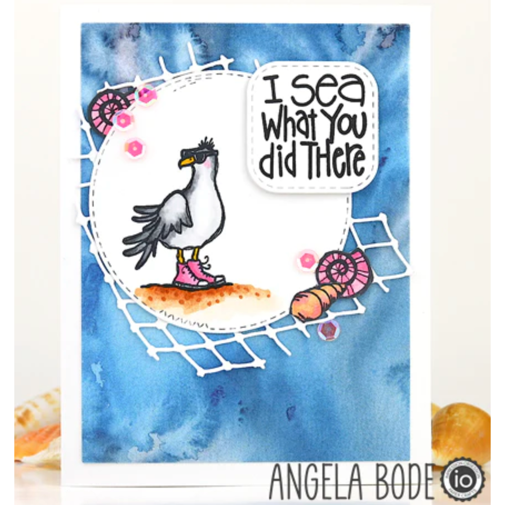 Impression Obsession Clear Stamps Long Time No Sea cl1240 seagull