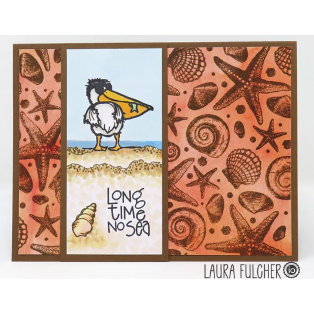 Impression Obsession Clear Stamps Long Time No Sea cl1240 seashells