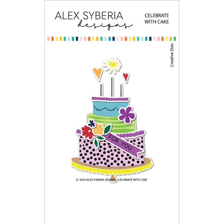 Alex Syberia Designs Celebrate with Cake Die Set asd-cd-103 Back