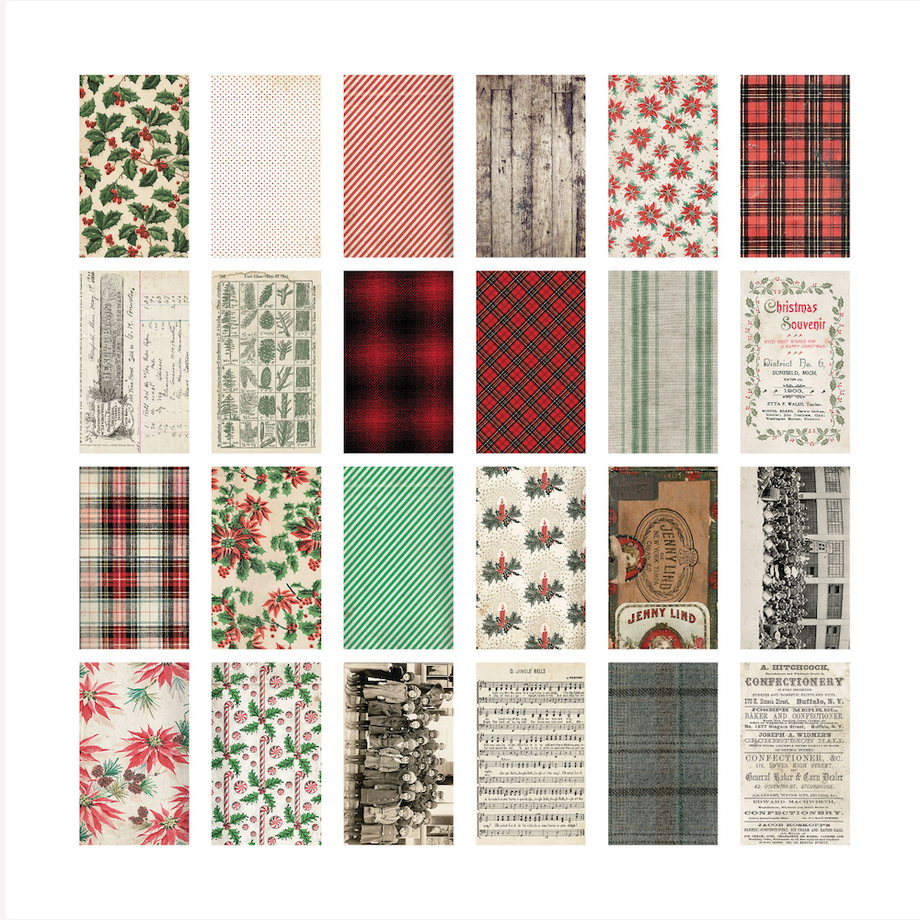 Red and White Plaid Scrapbook Paper 8.5 x 11 Inches, 40 Pages: 20 Double  Sided Sheets with 10 Designs