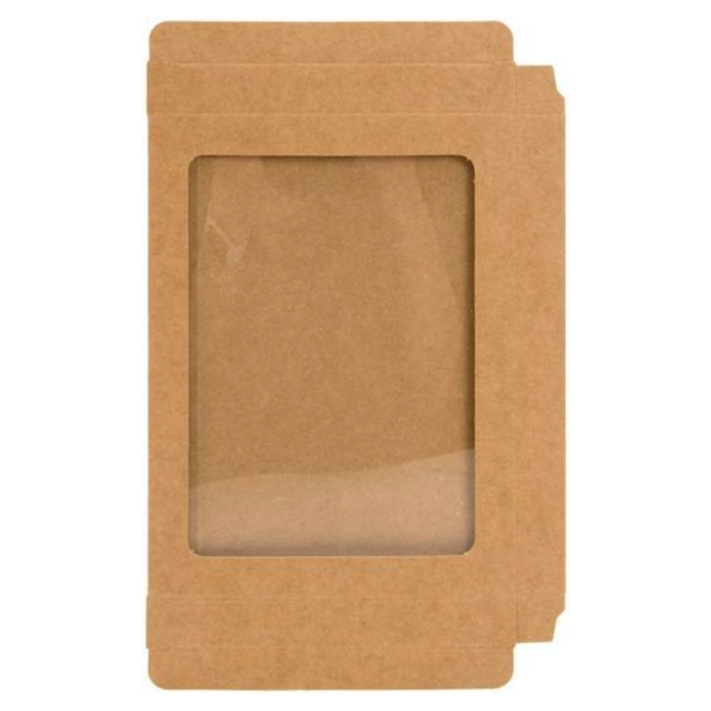 Spellbinders Kraft Paper Window Box 25 Pack wkrg3 box with window