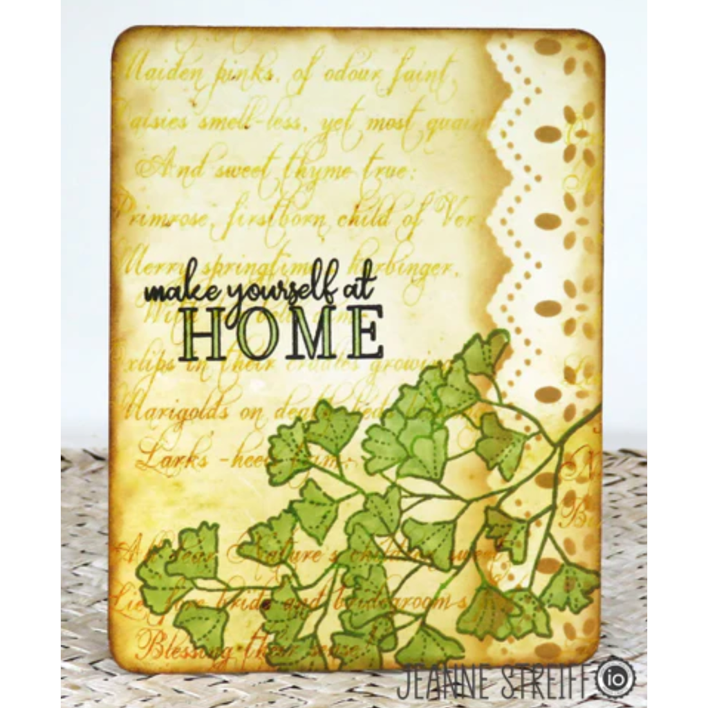 Impression Obsession Poppies and Lace Stencil sten027 home