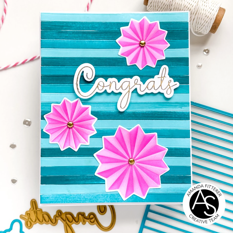 Alex Syberia Designs Congrats and Hooray Hot Foil Plate Set asd-hf-119 pinwheel