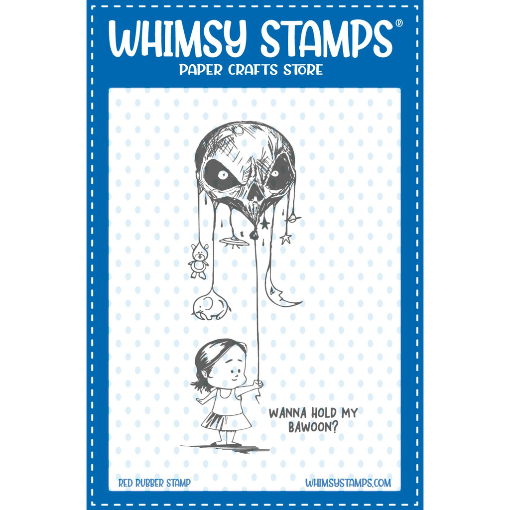 Whimsy Stamps Halloween Bawoon Cling Stamps wsrs03