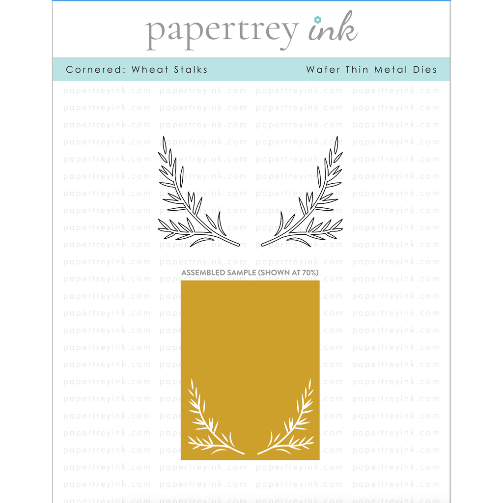 Papertrey Ink Cornered Wheat Stalks Dies pti-0684