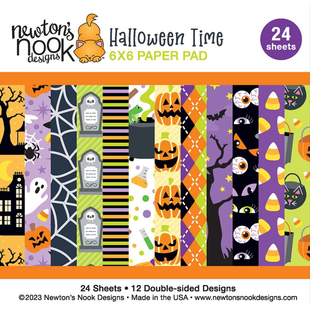 Newton's Nook Designs Halloween Time 6x6 inch Paper Pad nn2309p01