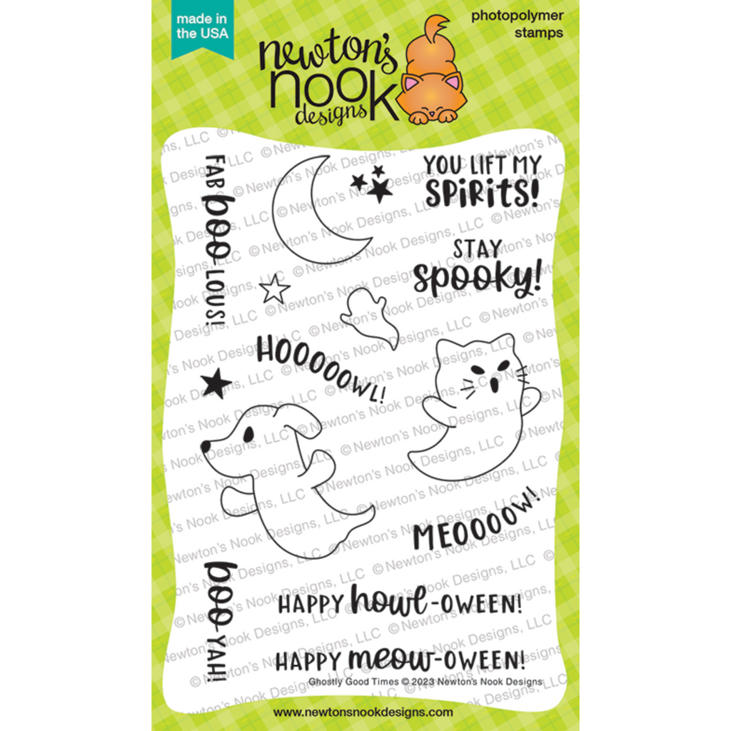 Newton's Nook Designs Ghostly Good Times Clear Stamps nn2309s01