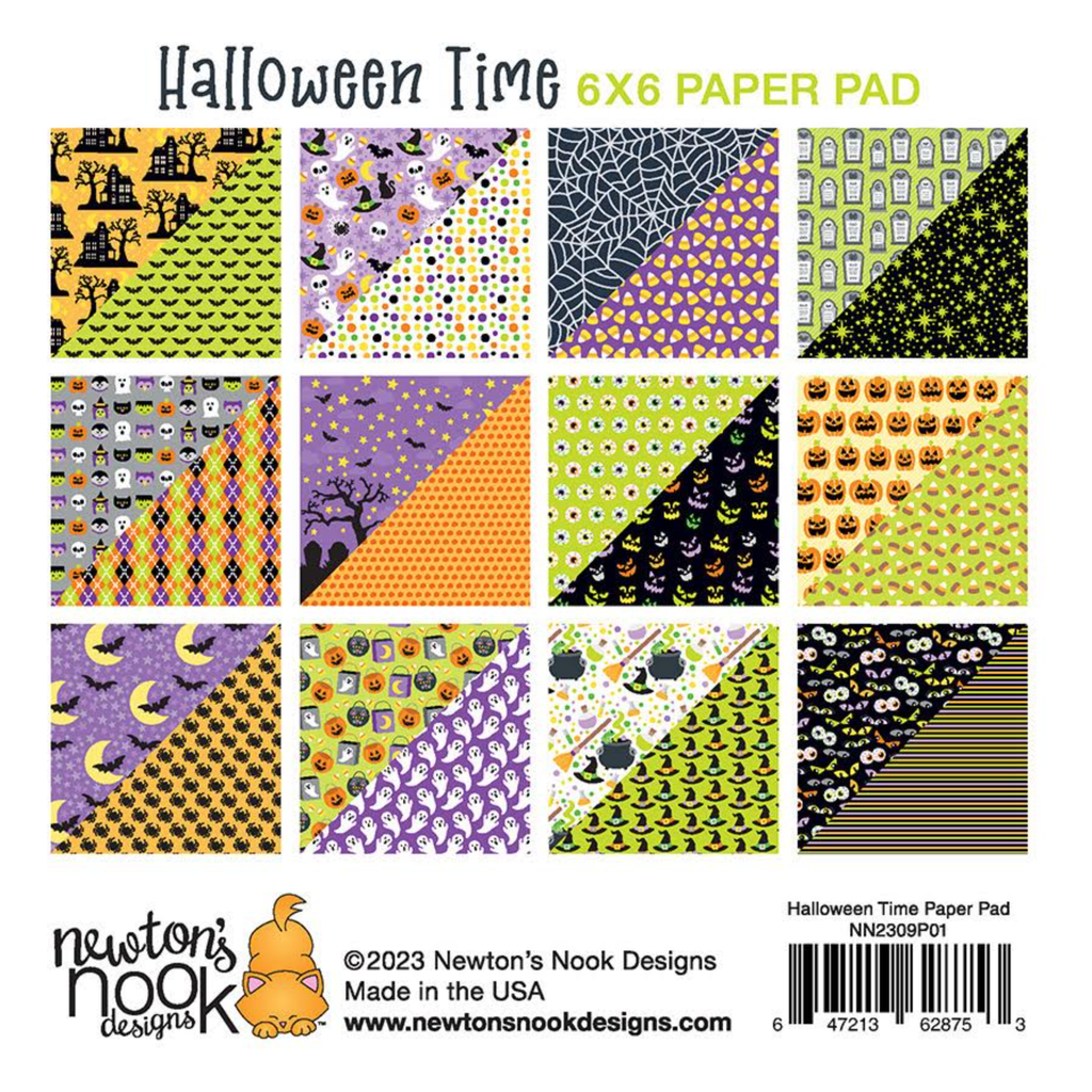 Newton's Nook Designs Halloween Time 6x6 inch Paper Pad nn2309p01 product image